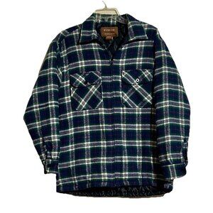 Forge Work Wear Full Zip Lined Plaid Flannel Men’s Size Small